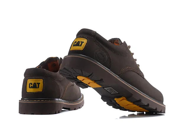 CAT Brown Moc-Toe Work Boots 9