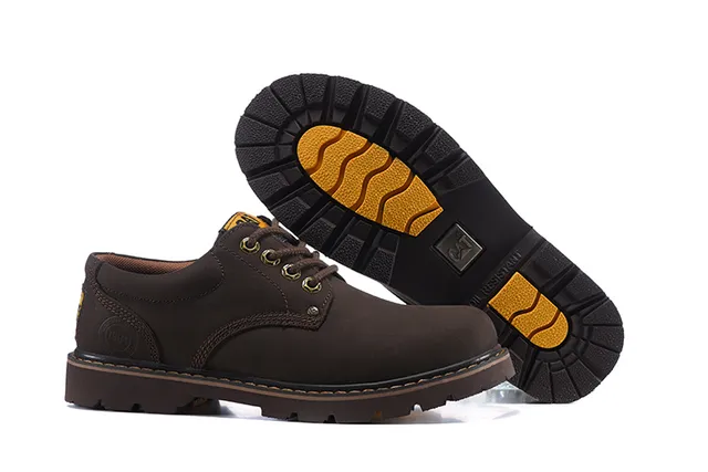 CAT Brown Moc-Toe Work Boots 10
