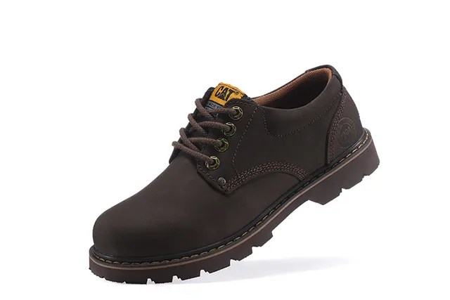 CAT Brown Moc-Toe Work Boots 11