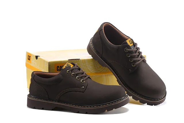CAT Brown Moc-Toe Work Boots 15