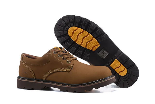 CAT Brown Moc-Toe Work Boots 17