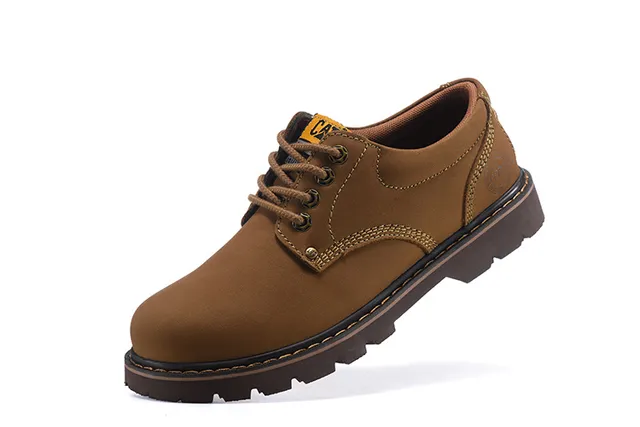 CAT Brown Moc-Toe Work Boots 18