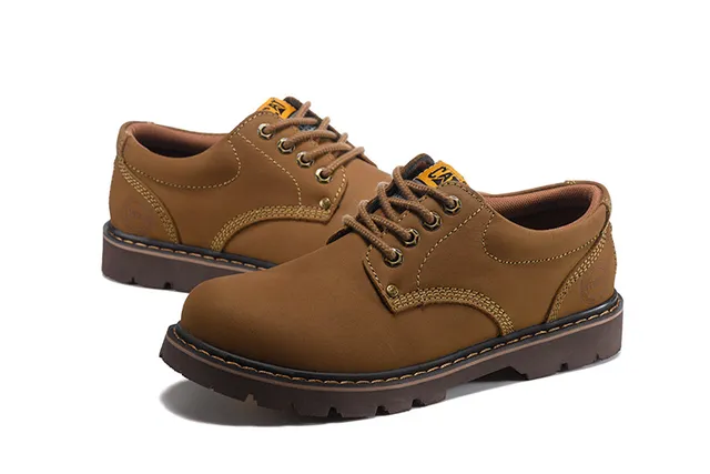 CAT Brown Moc-Toe Work Boots 19