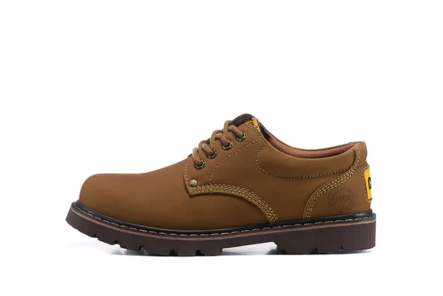 CAT Brown Moc-Toe Work Boots 21
