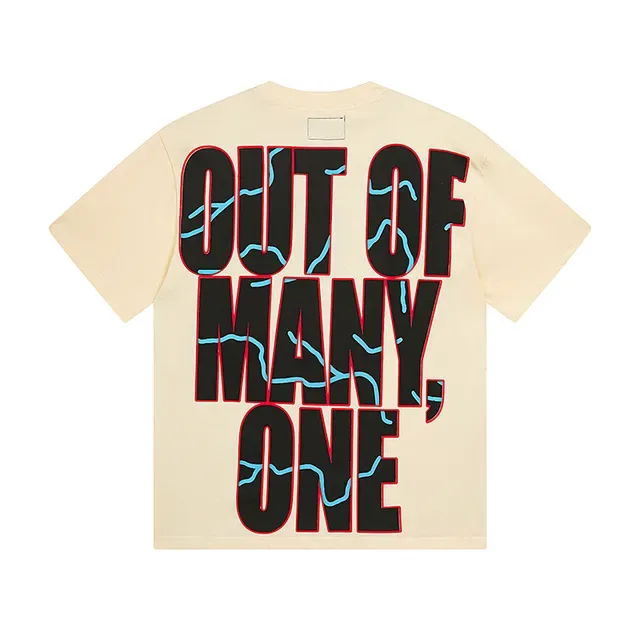 Cream Graphic-Print Oversized Double-Sided T-Shirt 3