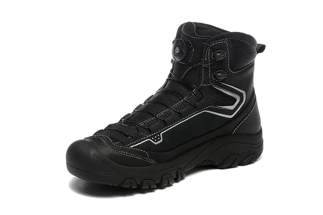 CRISPI Army Green Black BOA Dial Closure Gaiter-Style Collar Hiking Boots 9