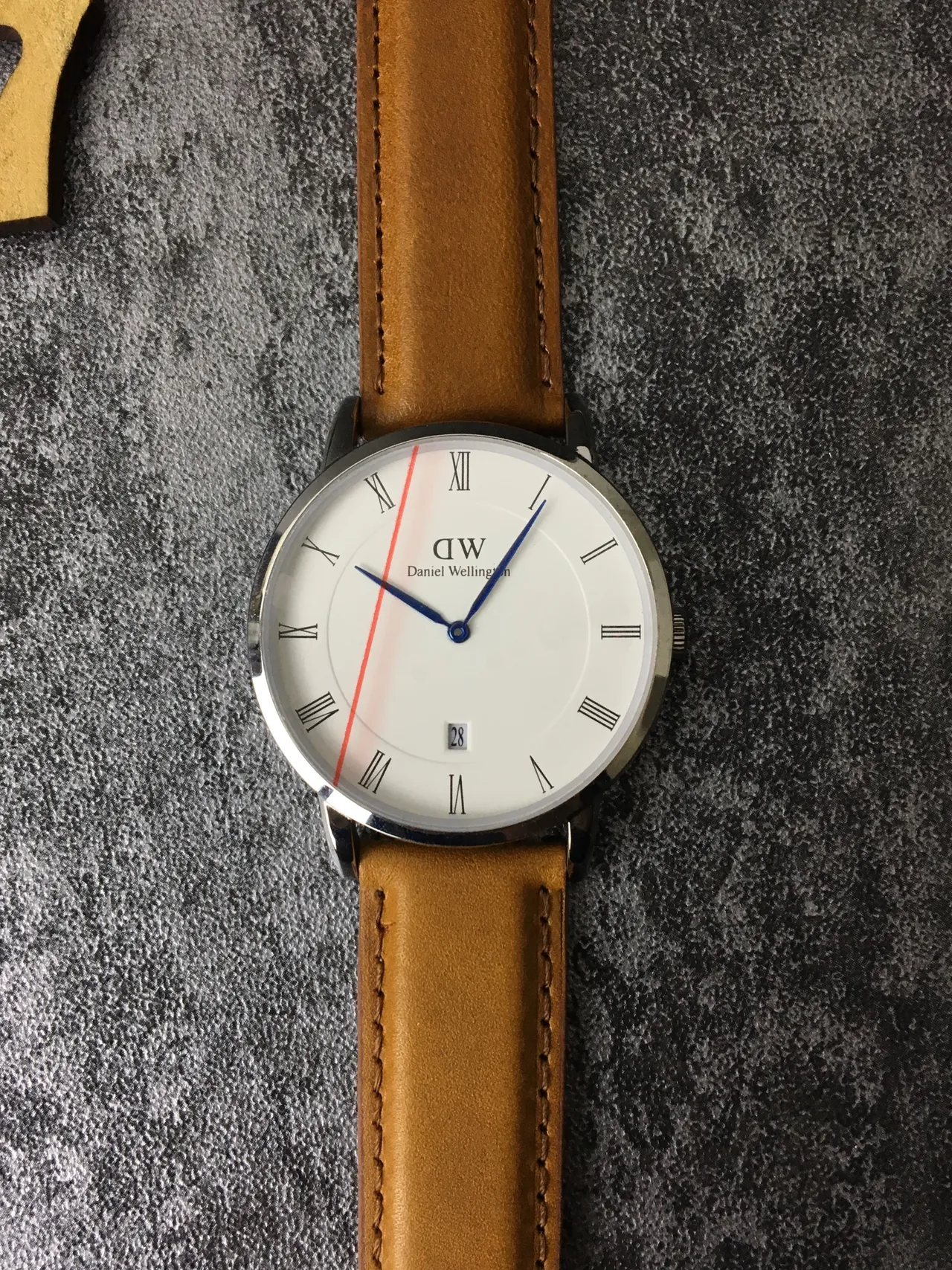 Daniel Wellington Classic White Brown Minimalist Thin Case Quartz Watch 3