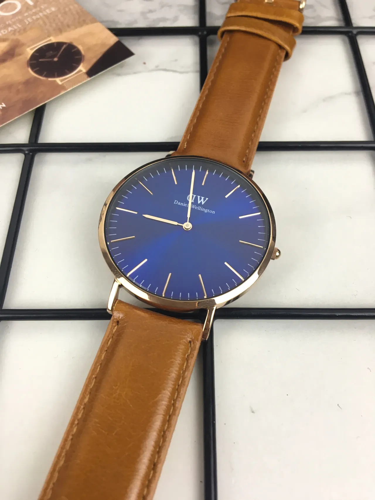Daniel Wellington Icon Blue Sunburst Quartz Watch 5