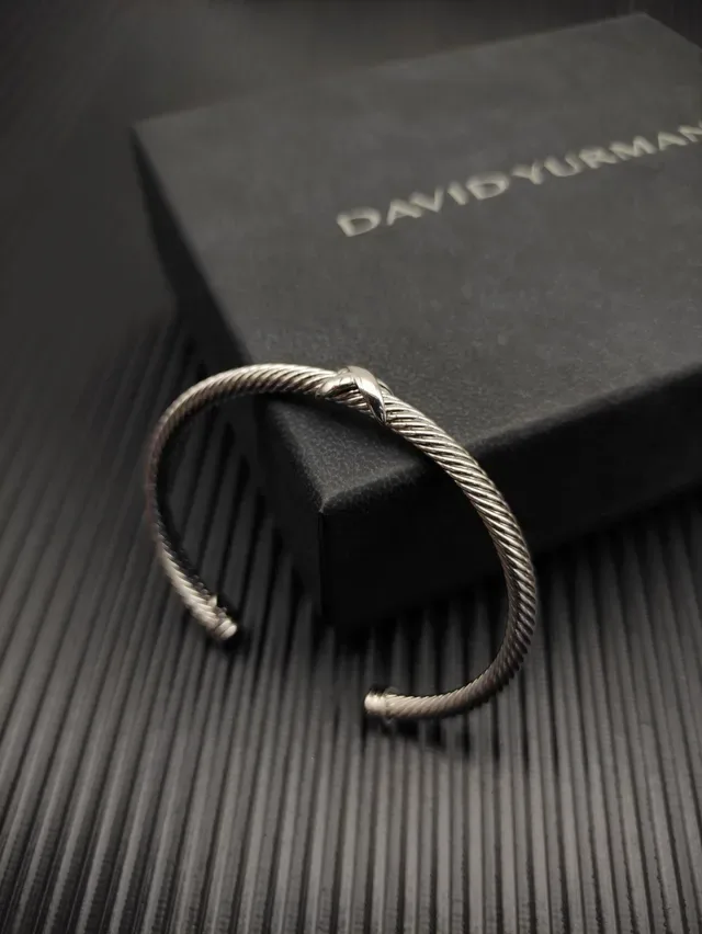 David Yurman Cable Classics Twisted Cable X-Knot Silver Bracelet 3