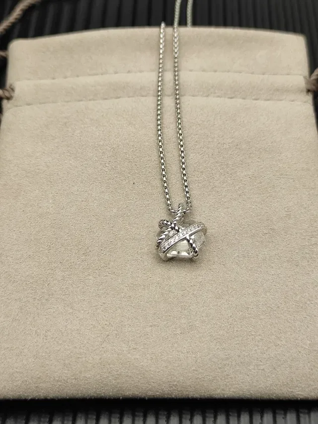 David Yurman Cable Collectibles Faceted Gemstone Pendant Necklaces 7