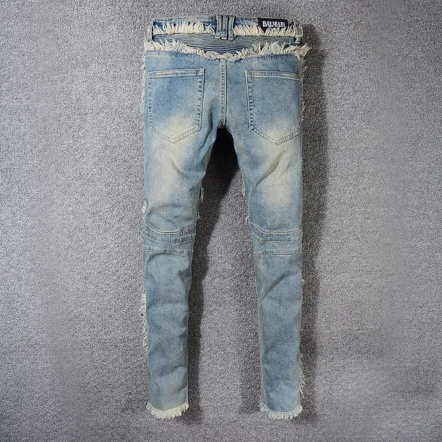 Distressed Frayed-Edge Slim-Fit Jeans 7