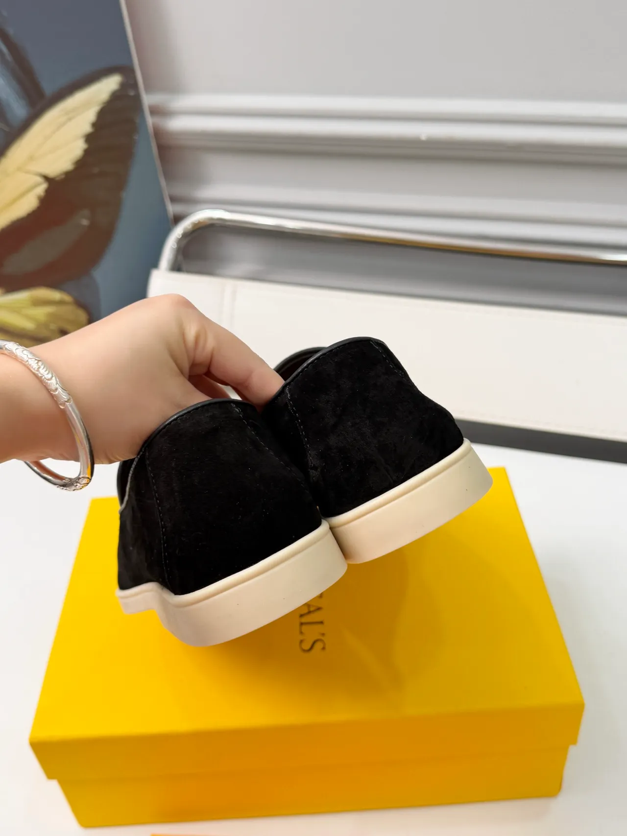 Doucal's Preto Bege Suede Detalhe de Franja Mocassim 3