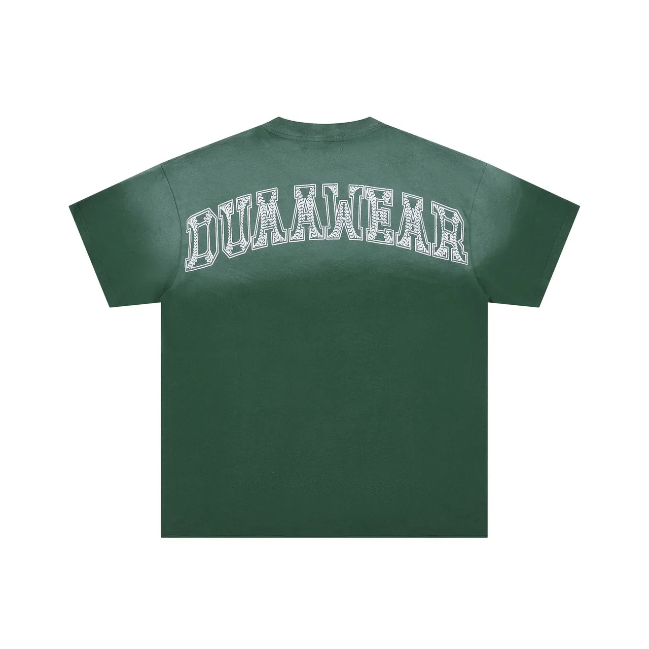 DUA AWEAR Graphic Print Distressed Oversized T-Shirt 4