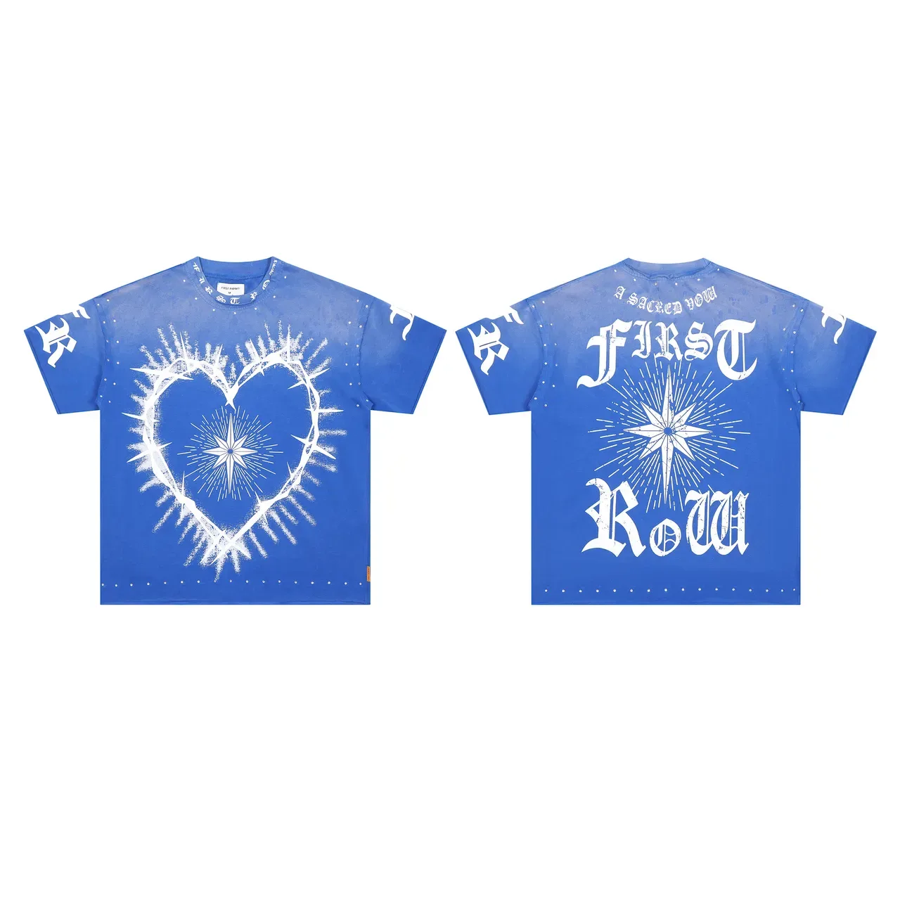 FIRST ROW Studded Heart of Thorns Graphic T-Shirt 2