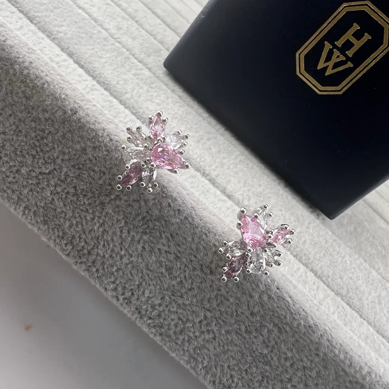 Floral Cluster Multi-Gemstone Stud Earrings 6