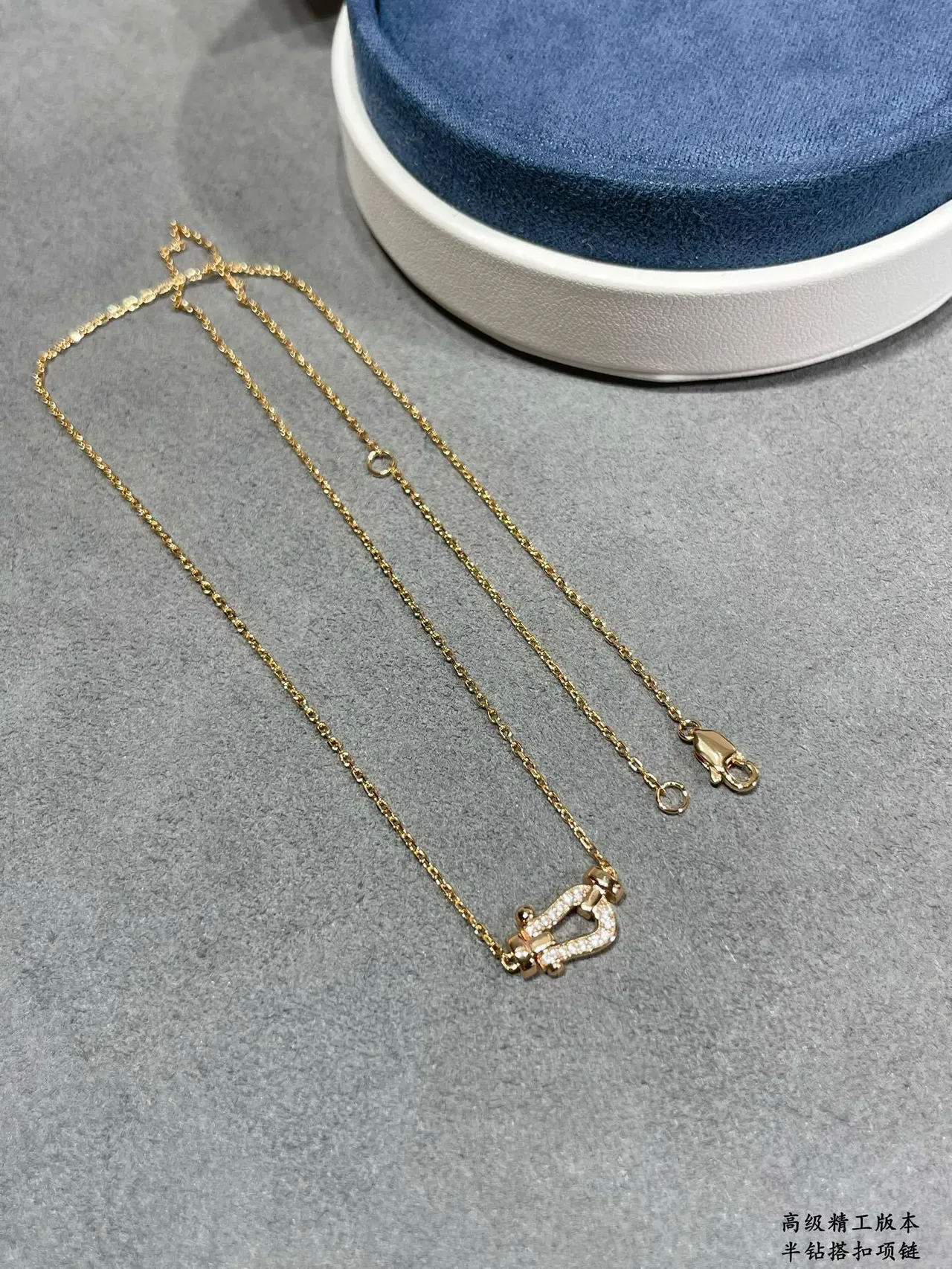Gold Black Pavé-Set Stone Detail Jewelry 5