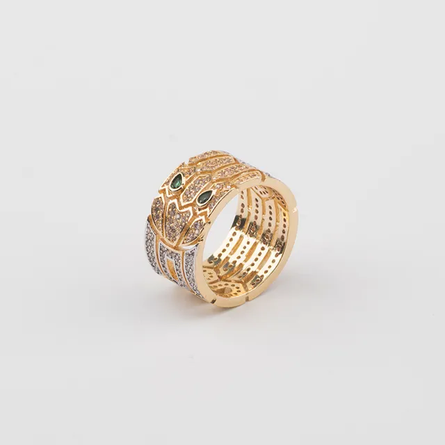 Gold Green Geometric Openwork Pavé-Set Bracelet 9
