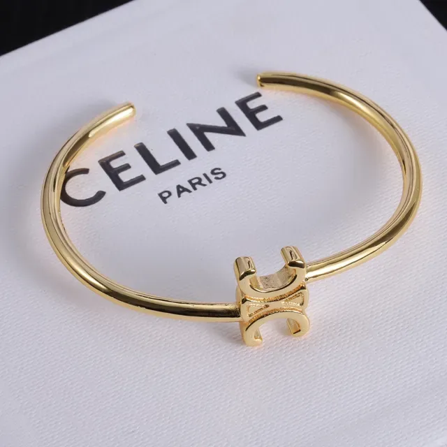 Gold Silver Open Cuff Sculpted Fleur-De-Lis–style Motif Bracelet 5