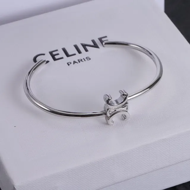 Gold Silver Open Cuff Sculpted Fleur-De-Lis–style Motif Bracelet 6