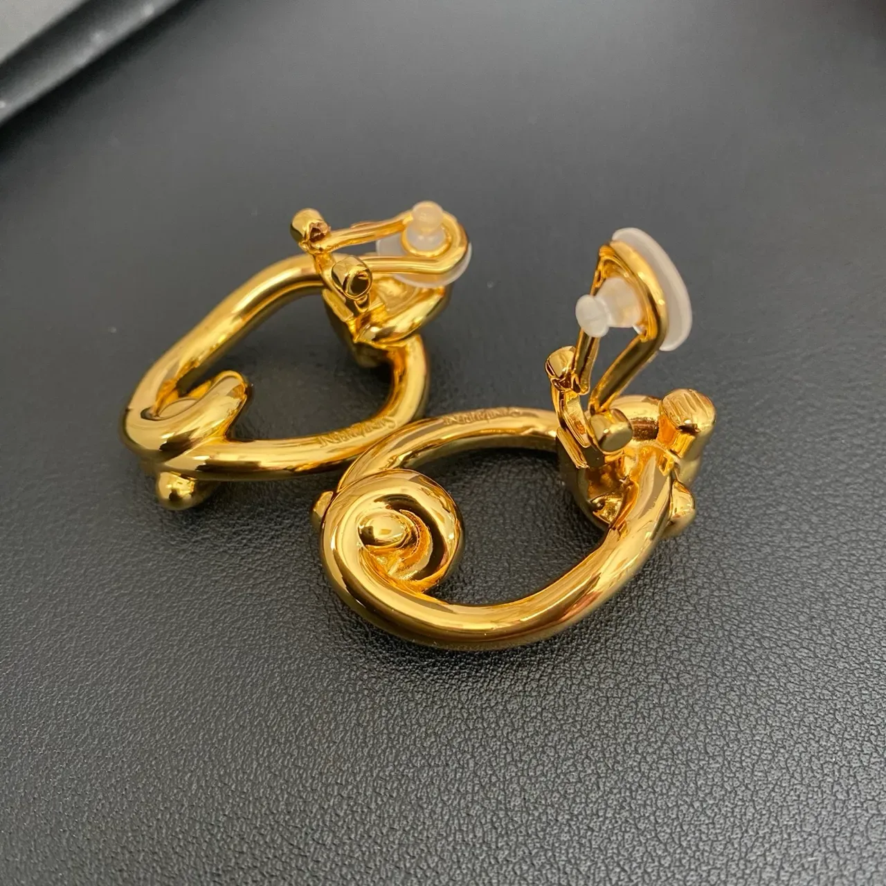 Gold-Tone Knotted Loop Sculptural Earrings 3