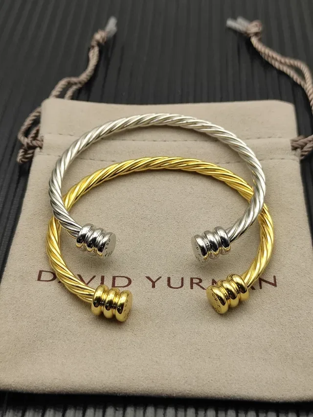 Gold-Tone Twisted Rope Cuff Bracelet 3
