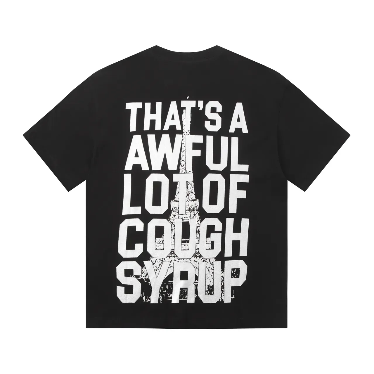 Graphic Print Eiffel Tower Typography T-Shirt 4