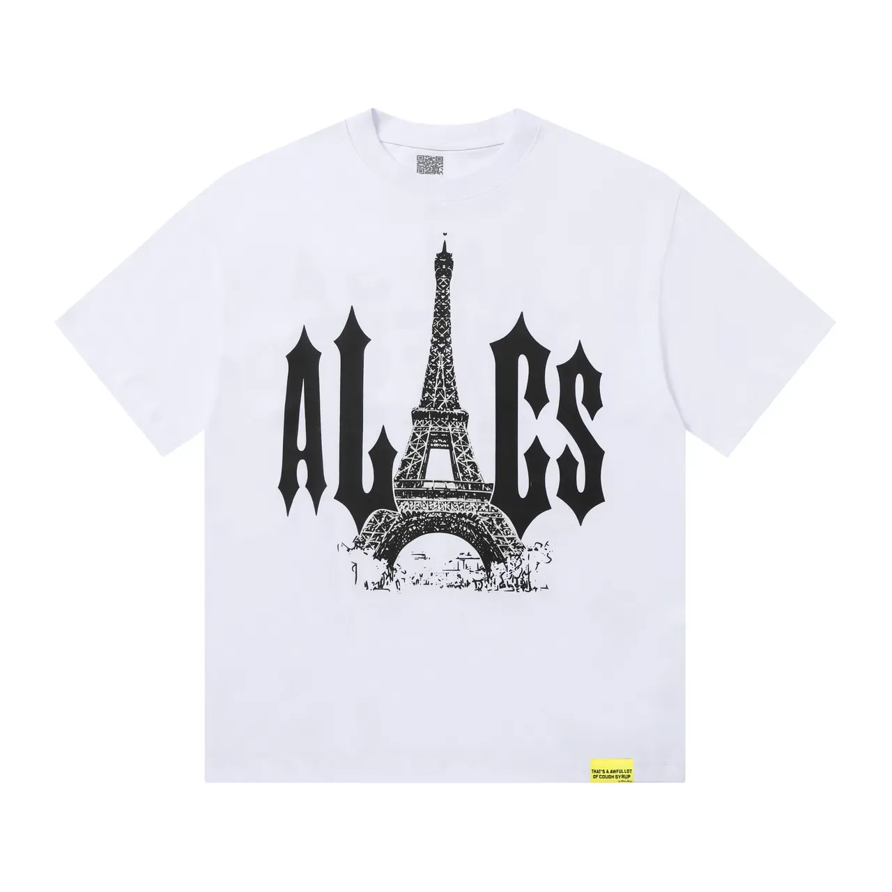 Graphic Print Eiffel Tower Typography T-Shirt 5
