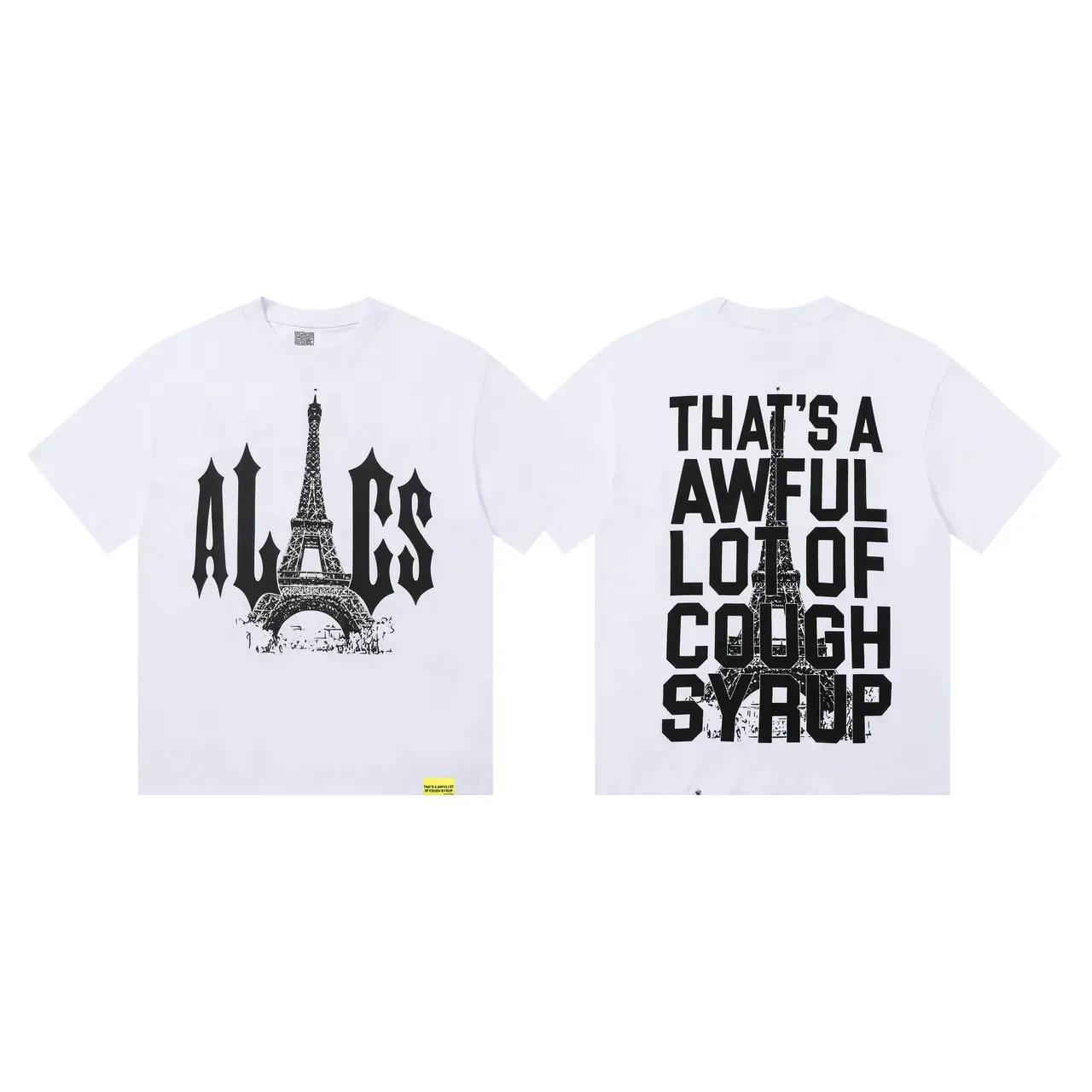 Graphic Print Eiffel Tower Typography T-Shirt 6