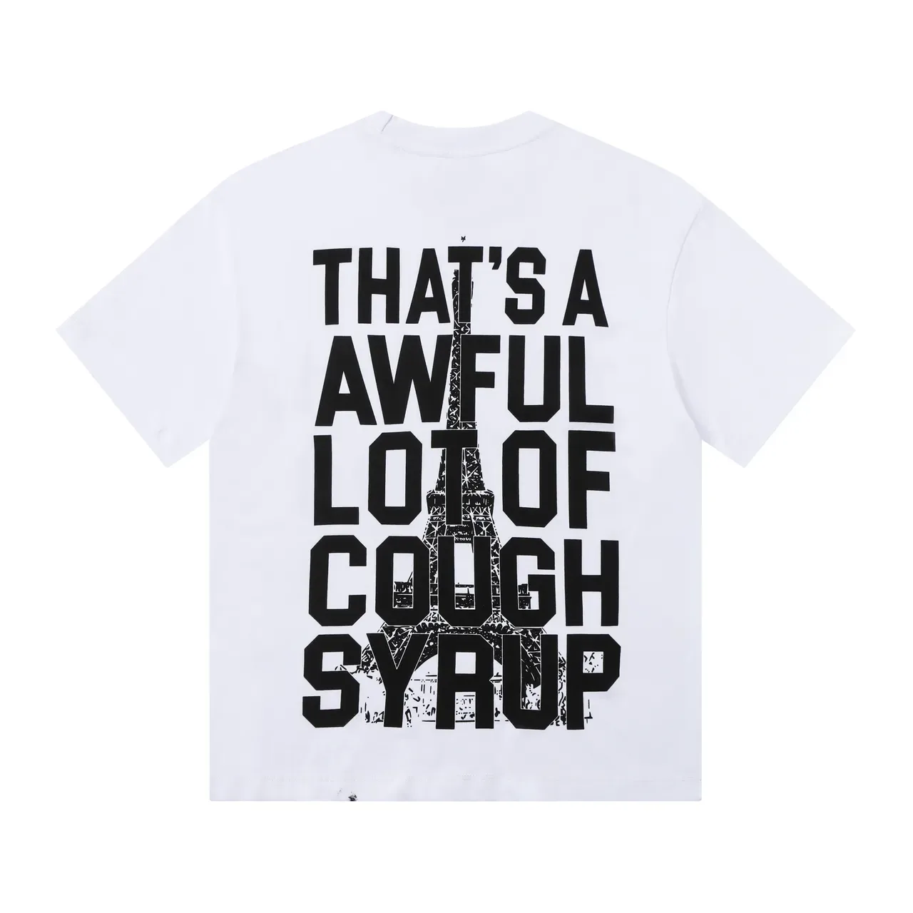 Graphic Print Eiffel Tower Typography T-Shirt 7