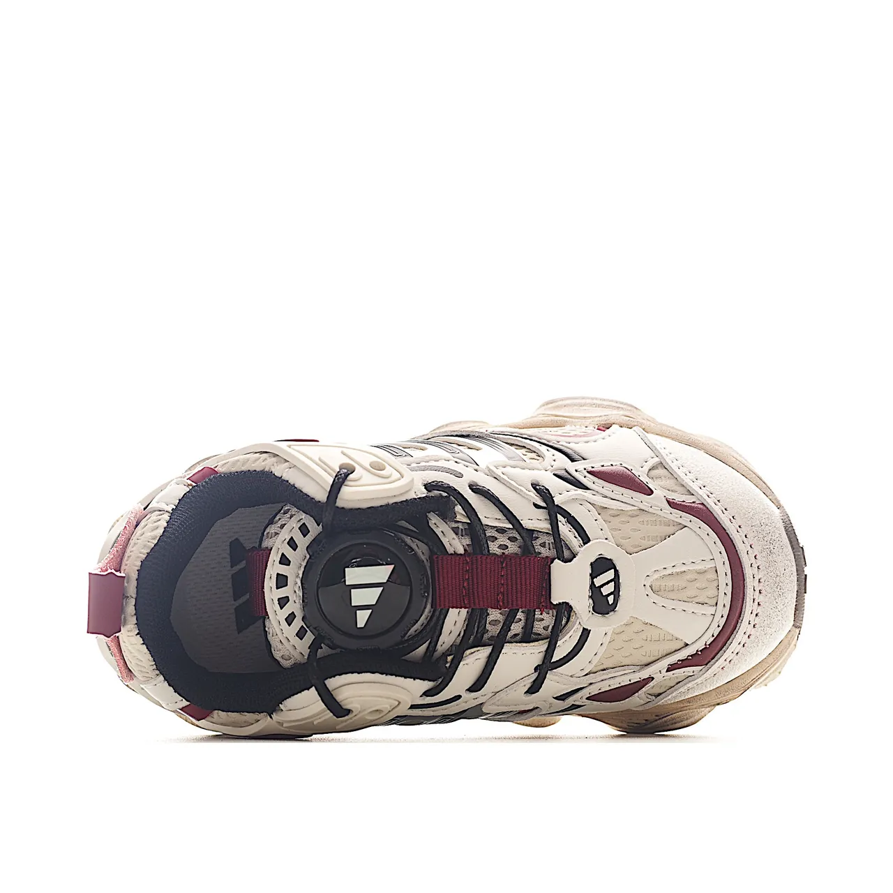 Gray Black Oversized Sole Layered Synthetic Overlays Chunky Sneakers 13