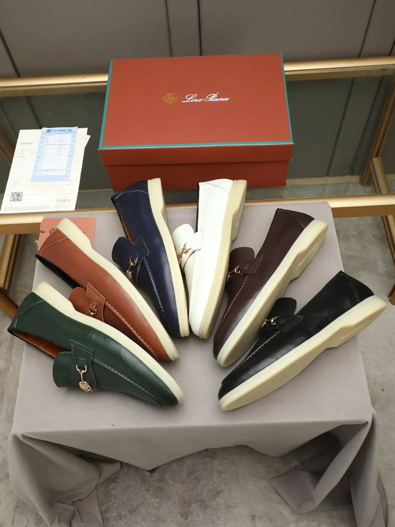 Green Leather Horsebit Buckle Loafer 2