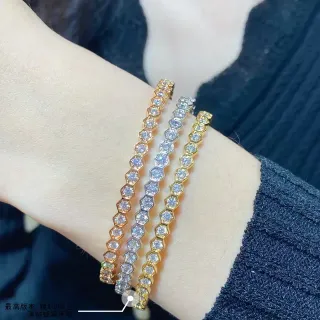سوارات بيانجل سداسية الارتباط مع خرزات الباريه قابلة للتراكب