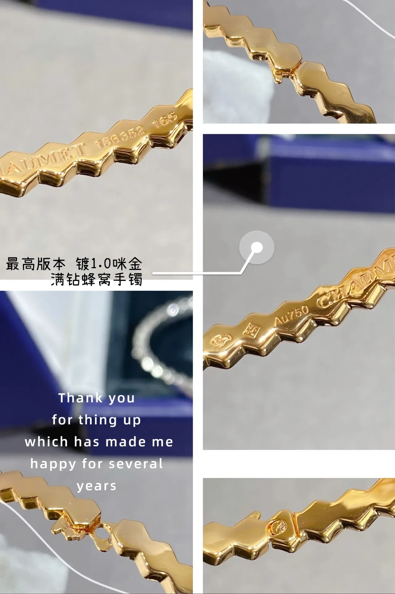 Hexagonal-Link Pavé Crystal Stackable Bangle Bracelets 2