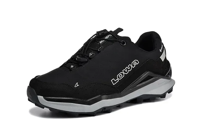 LOWA Black and Gray Trail Lifestyle Sneakers 21