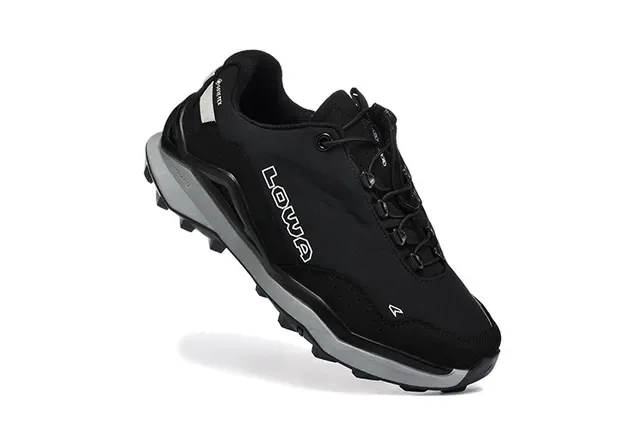 LOWA Black and Gray Trail Lifestyle Sneakers 24