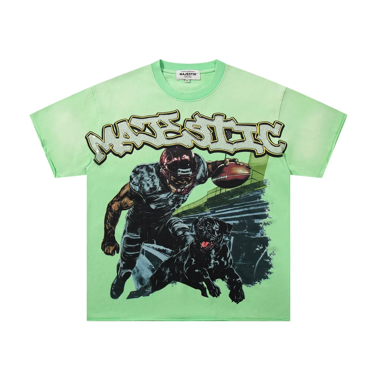 MAJESTIK Graphic Print Oversized T-Shirt 4