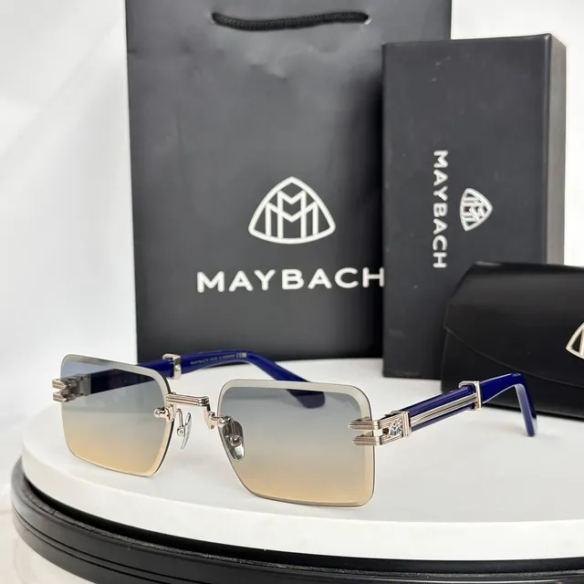 Maybach Rimless Gradient Blue Sunglasses 5
