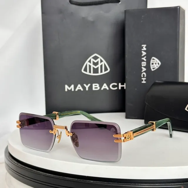 Maybach Rimless Gradient Blue Sunglasses 7