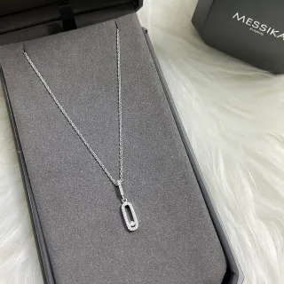 Messika Move Uno Pavé collar de diamantes oval abierto