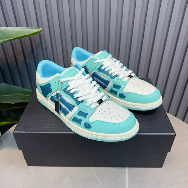 Mint and Navy Blue Layered Overlay Lifestyle Sneakers 2