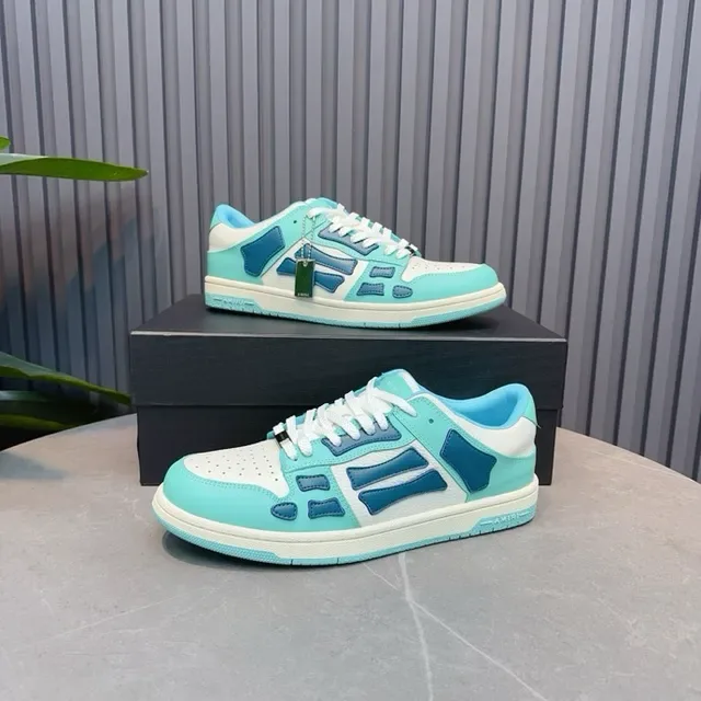 Mint and Navy Blue Layered Overlay Lifestyle Sneakers 4