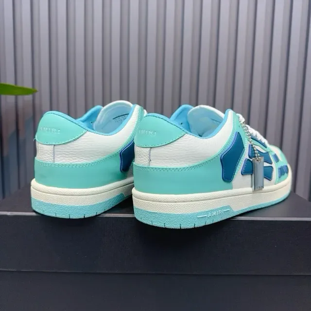 Mint and Navy Blue Layered Overlay Lifestyle Sneakers 6
