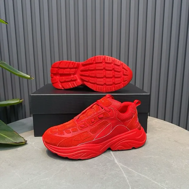Monochromatic Red Oversized Chunky Sneaker 3