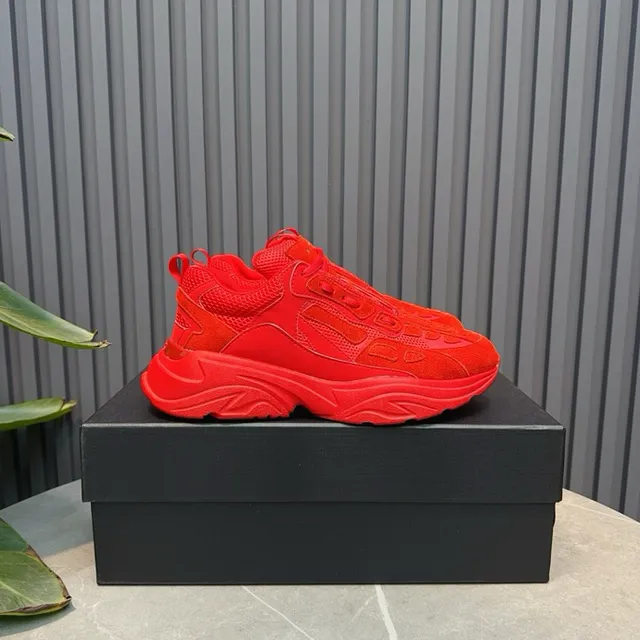 Monochromatic Red Oversized Chunky Sneaker 4