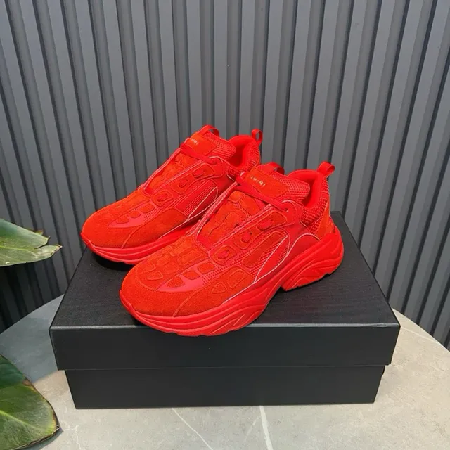 Monochromatic Red Oversized Chunky Sneaker 9