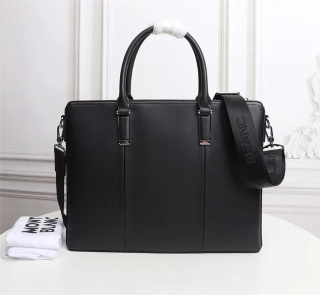 Montblanc Meisterstück Black Silver Structured Dual-Handle Tote Bag 2