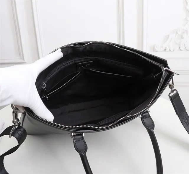 Montblanc Meisterstück Black Silver Structured Dual-Handle Tote Bag 4