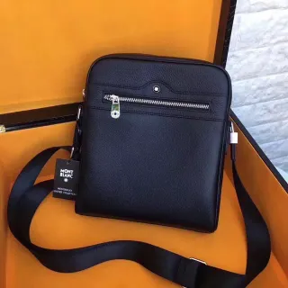 Montblanc Meisterstück Leather Collection Black Structured Messenger Bag
