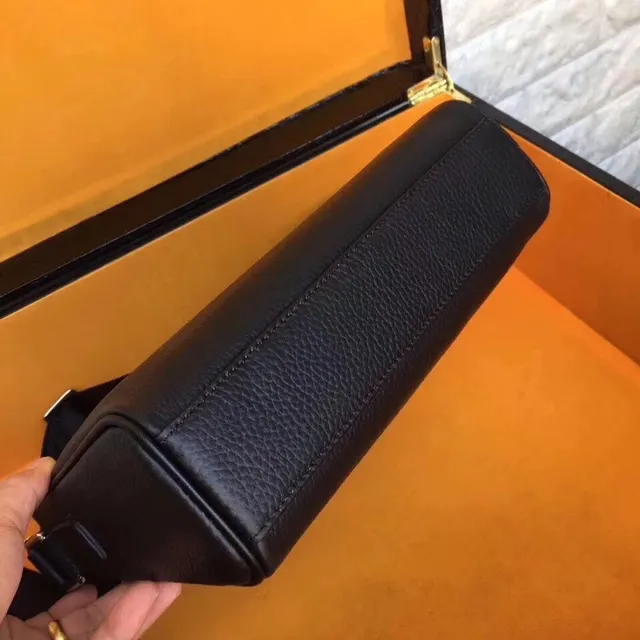 Montblanc Meisterstück Leather Collection Black Structured Messenger Bag 4