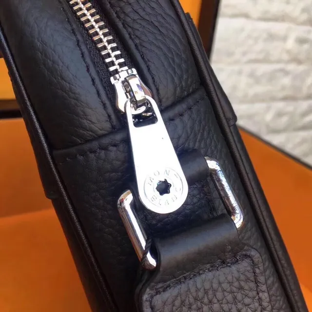 Montblanc Meisterstück Leather Collection Black Structured Messenger Bag 5